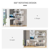 Office desk with display stand white 99892663