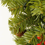 ZNTS 6ft Upside Down Hanging Quarter Tree, Christmas tree hanging from the ceiling, Xmas Tree with 300 PX307764AAF