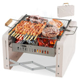 ZNTS Outdoor BBQ Grill Beige 04276993