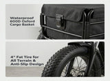 Electric Tricycle for Adults, Peak 1200W Step-Thru Etrike with 48V 13Ah Removable Battery,20"4.0" T6689P601001