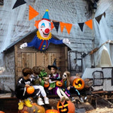 3.3 FT Halloween Inflatable Clown Broke Out from Window Outdoor Decorations, Scary Blow up Decor 88225003