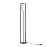 ZNTS Metal Floor Lamp with Glass Cylinder Shade B03599405