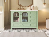 36" Bathroom Cabinet with Waffle Texture Doors, Bathroom Vanity with Four Drawers and Two N710P280025C