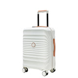 24" Luggage Lightweight Suitcase TSA Lock USB port Luggage Wheel lock Artificial leather Top handle W284P178344