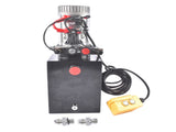 8 Quart Double Acting Hydraulic Power Unit Dump Trailer Hydraulic Pump 12V DC 3200 PSI SAE 6 87233707