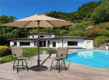 22lbs 17.5'' Iron Outdoor Patio Market Umbrella Base, Bronze 17308667