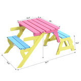 KID'S MULTI-FUNCTIONAL ARM CHAIR,TABLE 2 BENCHES W495P170202