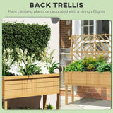 Wooden PlanterFlower shelf,Wood Planter Box 58431238