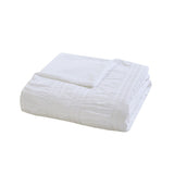 King/Cal King 4 Piece Cotton Seersucker Duvet Cover Set B035129171