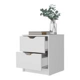 Dillon 2 Drawers Nightstand, Bedside Table with Storage B128P148695