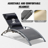 Pool Lounge Chairs Set of 2-Dark Grey W1859P321409