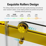 68-72 inches *76 inches Frameless Double Sliding Soft-Close Shower Door, 3/8 inches Thick W1552P174985
