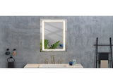 36x24 Inch LED Bathroom Mirror with Frontlit and Backlit, Wall Mounted Vanity Mirror with Smart 49628161