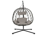 Egg Chair Stand Indoor Outdoor Swing Chair Patio Wicker Hanging Egg Chair Hanging Basket Chair 02912157