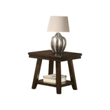 ZNTS Rectangular End Table In Dark Espresso SR016382