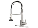 Kitchen Faucet with Pull Down Sprayer and 4 Spraying Modes Single Handle Commercial Spring Kitchen 87505873