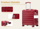28" Large Suitcase, ABS Hardshell, Upgraded Crack-Resistant Iron Handle, Combination Lock, 360&deg W2787P536185