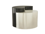 Modern & Contemporary Style End Table Made with Iron Sheet Frame in Black & Silver B009140743