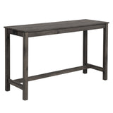 4 Piece Bar Table Set with Power Outlet,Bar Table Set with Chairs,Sofa Bar Table with Stools,Behind W1998P193827