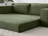 Memory Foam Cloud Loveseat Sofa, 2 in 1 Convertible Folding Couch Bed, No Assembly Compressed W2677P395126