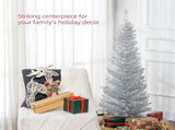 5' Artificial Pencil Christmas Tree, Slim Xmas Tree with 294 Realistic Branch Tips and Plastic 41225111