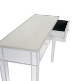 Mirrored Makeup Table Desk Vanity for Women with 2 Drawers 88645439