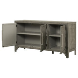 U_Style Designed Storage Cabinet Sideboard with MDFPine veneer , Adjustable Shelves, Suitable for WF531505AAE