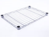 XM-207S Rectangle Carbon Steel Metal Assembly 4-Shelf Storage Rack Silver Gray 93246884