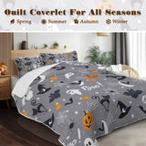 3pcs Christmas Set Comforter Set For Girls Boys Women, Soft Lightweight Bedding Set 1 Coverlet And 2 02036530