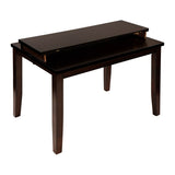 Cherry Finish Transitional 1pc Counter Height Table with Extension Leaf Mango Veneer Wood Dining B01152852