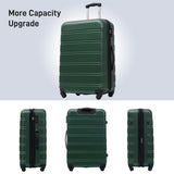 ZNTS 3 Piece Luggage Set Hardside Spinner Suitcase with TSA Lock 20" 24" 28" Available PP191030AAY