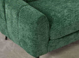 50.2'' Wide Upholstered Chenille Mini Loveseat Accent Couch, Modern Glam Small Settee with Metal W3118P397105