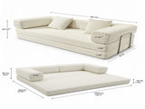 Double sofa, sofa bed, multifunctional compression sofa, wide body sofa, pure sponge sofa, fine W6188P552718