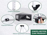 10x10ft Outdoor Pop Up Canopy, Portable Instant Canopy Tent with 4 Sidewalls for Outdoor Events 37940697