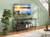 ZNTS TV Stand Power Outlets and LED Lights - TV Stand for TVs up to 55 Inch, Entertainment Center 82171090