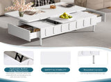 VIBE HAUS Lift-Top Coffee Table with Drawers, Modern Center Table with Foldable Top, N724P292514K