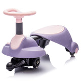 6V Kids Ride On Electric Wiggle Car,Flashing & Shock absorbing PU Wheels For Effective Floor W1578P213376