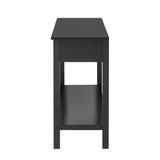 U_STYLE Fir Veneer Modern Stylish Console Table with Honeycomb Design,Suitable for Study,Entryway, N711P230811B