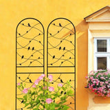 4 Pack Metal Garden Trellis 71" x 19.7" Rustproof Trellis for Climbing Plants Outdoor Flower Support W1586P268006