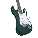 KST Stylish H-S-S Pickup Electric Guitar Kit with 5W AMP Bag Guitar Strap Strings Green 85732124