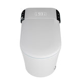 ZNTS Smart Toilet with Bidet Built in, Auto Open & Close, Elongated Heated seat, Foot Sensor Flush, LED W1243P203352