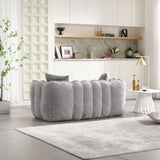 Soft beanbag chair with high resilience foam core for two people. The comfortable square recliner W1996P182164
