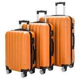 ZNTS 3-in-1 Multifunctional Large Capacity Traveling Storage Suitcase Luggage Set Orange 97788148