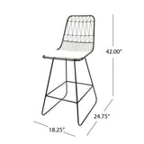 NIEZ COUNTER STOOL 63918.00BLKIVY