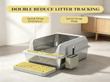 High Sided Stainless Steel Litter Box Anti-Urine Leakage, Non-Sticky, Complete with Metal & 57834585