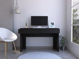 Black Wengue 2-Drawer Computer Desk B06280444