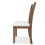 Dining Room Furniture, Dining Chair with LIGHT BROWN Finish Set of 2 Seating Chairs Cushion Seats W2170P208391