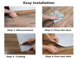 3D Retro Laminate Vinyl Flooring Roll, Peel and Stick Linoleum Wood Grain, Vinyl Plank Floor Tiles, 84188596