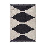 Black & Ivory Modern Area Rug B03597971