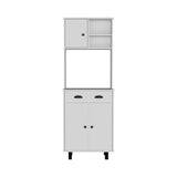 Salem Kitchen Pantry with 2 Cabinets, 2 Open Shelves, and Drawer B200P173182